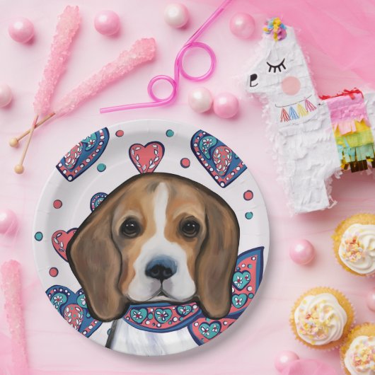 Beagle Papieren Bordje (Feest)