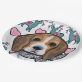 Beagle Papieren Bordje (Gekanteld)