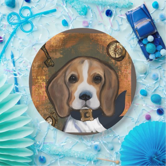 Beagle Papieren Bordje (Feest)