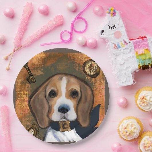 Beagle Papieren Bordje (Feest)