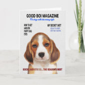 Beagle Parody Magazine Hoesje Card Kaart (Voorkant)