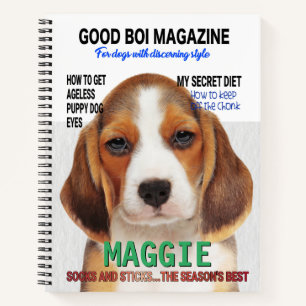Beagle Parody Magazine Hoesje Notitieboek