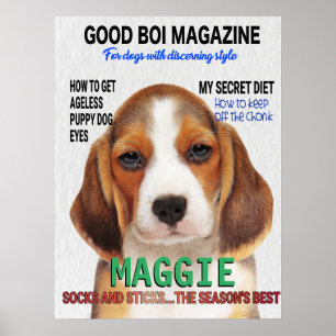 Beagle Parody Magazine Hoesje Poster