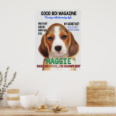 Beagle Parody Magazine Hoesje Poster (Keuken)
