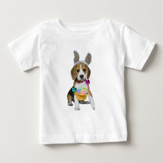 Beagle Pasen met bunny-oren (Voorkant)