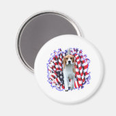 Beagle Patriot Magneet (Voorkant / Achterkant)