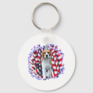 Beagle Patriot Sleutelhanger