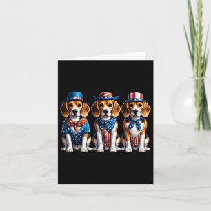 Beagle Patriotic 4th of July Amerikaanse vlag Amer Kaart