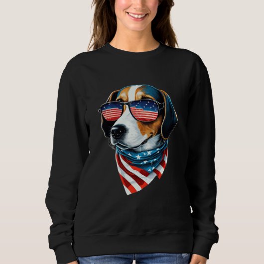 Beagle Patriotic Pup Celebrating USA Trui (Voorkant)