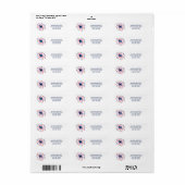 Beagle Patriottisch Rood Wit Blauw Retouradres Etiket (Full Sheet)