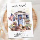 Beagle Patriottische Gepersonaliseerde Pet Dog Bew Aankondiging