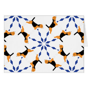 Beagle Pattern blue