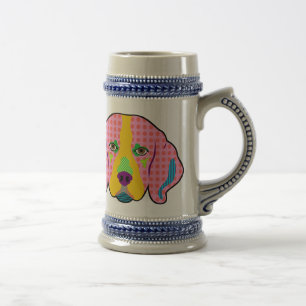 Beagle Pattern Pop Art Bierpul