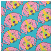 Beagle Pattern Pop Art Stof (Swatch)