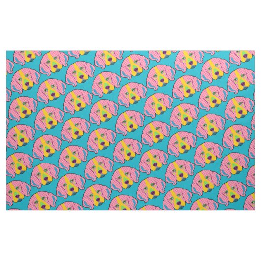 Beagle Pattern Pop Art Stof (Fat Quarter)