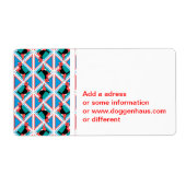 Beagle Pattern Quattrodog Etiket (Voorkant)