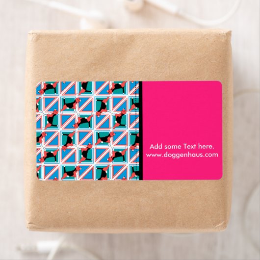 Beagle Pattern Quattrodog Etiket (Insitu)