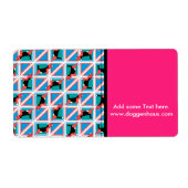 Beagle Pattern Quattrodog Etiket (Voorkant)