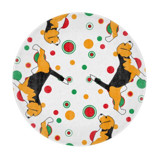 Beagle Pattern Snijplank (Voorkant)