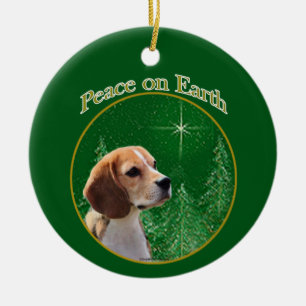 Beagle Peace Keramisch Ornament