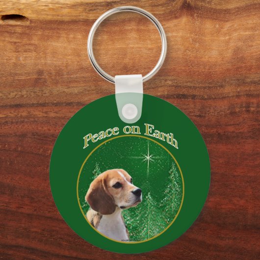 Beagle Peace Sleutelhanger (Voorkant)