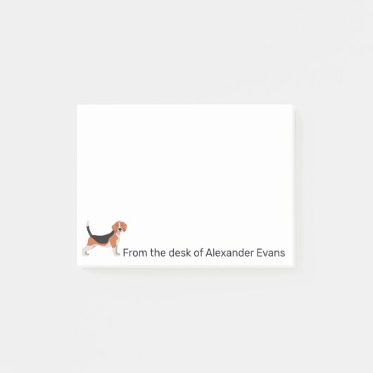 Beagle personaliseren post-it® notes (Voorkant)