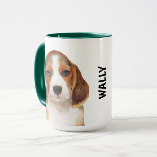Beagle Personalized Mug Mok (Voorkant links)