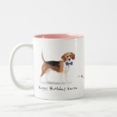 Beagle Personalized Mug Tweekleurige Koffiemok (Links)