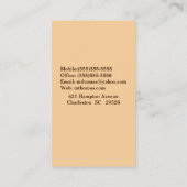 Beagle Pet Groomer/Vet/Sitters Visitekaartje (Achterkant)