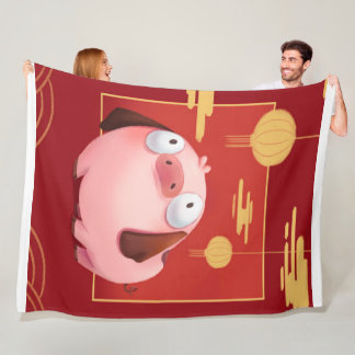 Beagle Pig_Pig Lover Fleece Deken