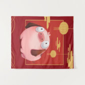 Beagle Pig_Pig Lover Wandkleed (Voorkant (horizontaal))