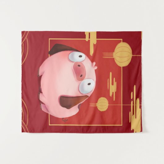 Beagle Pig_Pig Lover Wandkleed (Voorkant (horizontaal))