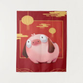 Beagle Pig_Pig Lover Wandkleed (Voorkant)