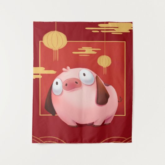 Beagle Pig_Pig Lover Wandkleed (Voorkant)