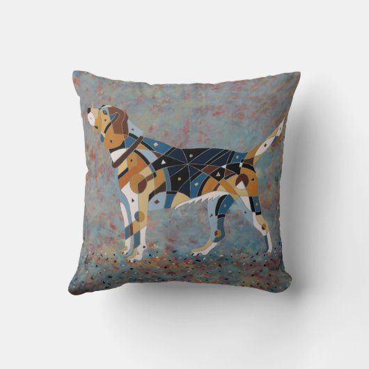 Beagle Pillow - hedendaagse hond 3 Kussen (Achterkant)