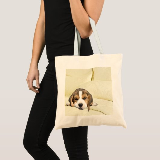 Beagle Pillow Talk Canvas tas (Voorkant (product))