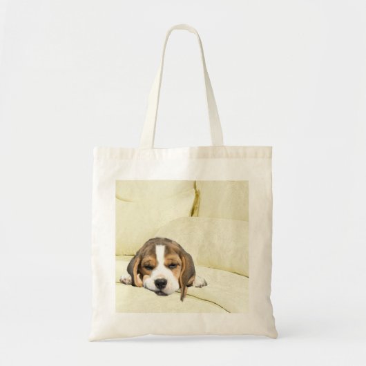 Beagle Pillow Talk Canvas tas (Voorkant)
