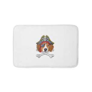 Beagle Pirate Costume Jolly Roger Flag Skull Cross Badmat