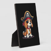 Beagle Pirate Costume Jolly Roger Flag Skull Cross Fotoplaat (Zijkant)