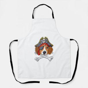 Beagle Pirate Costume Jolly Roger Flag Skull Cross Schort