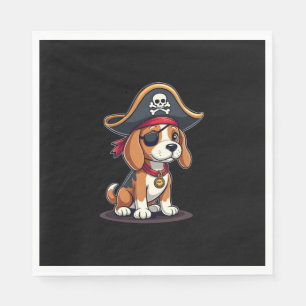 Beagle Pirate Costume Jolly Roger Flag Skull Cross Servet
