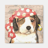 Beagle Pirate Magneet (Voorkant)