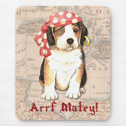Beagle Pirate Muismat (Voorkant)