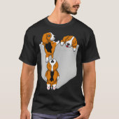Beagle Pocket Graphic Dog T-shirt (Voorkant)