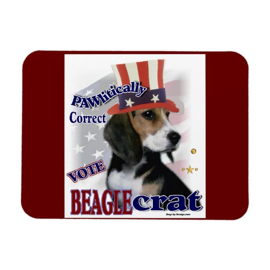 Beagle Politieke Humor Magneet (Horizontaal)
