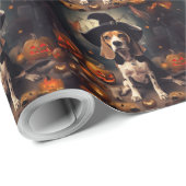 Beagle pompoenen Halloween eng Cadeaupapier (Rol Hoek)