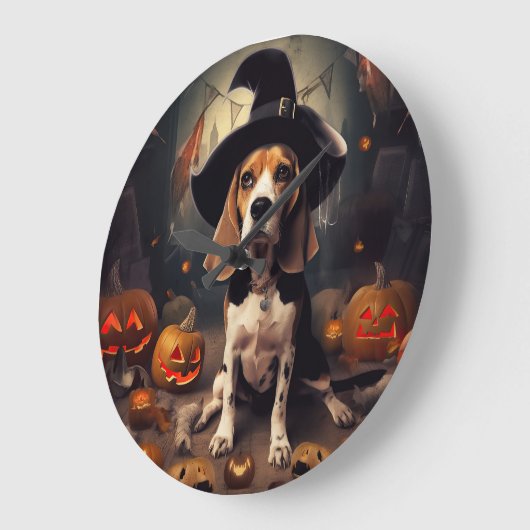 Beagle pompoenen Halloween eng Grote Klok (Hoek)