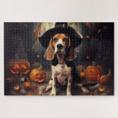 Beagle pompoenen Halloween eng Legpuzzel (Horizontaal)