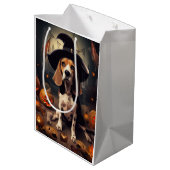 Beagle pompoenen Halloween eng Medium Cadeauzakje (Achterkant Gekanteld)