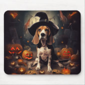 Beagle pompoenen Halloween eng Muismat (Voorkant)
